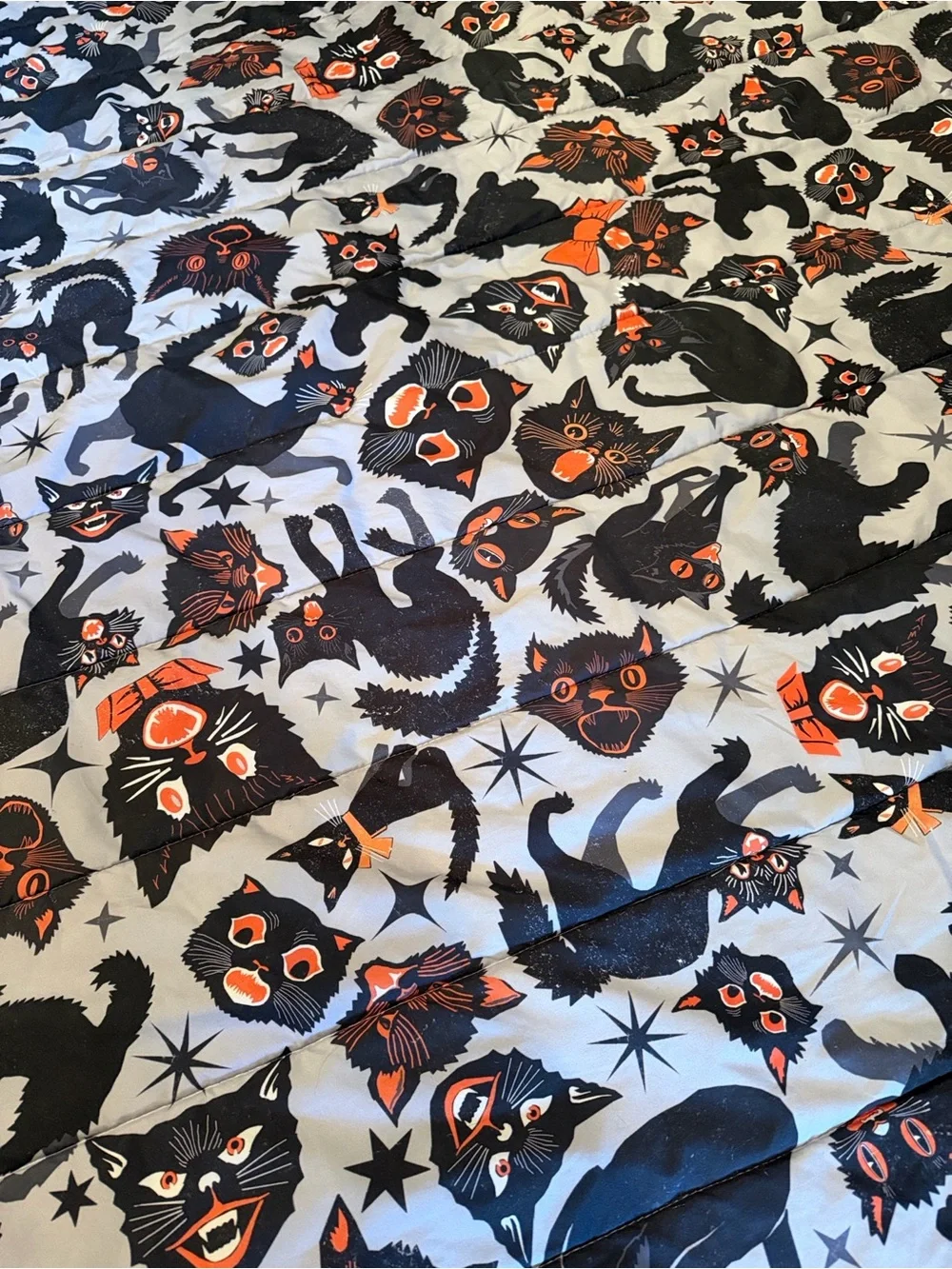 Vintage Society6 Brand Halloween Black Cat Twin Comforter